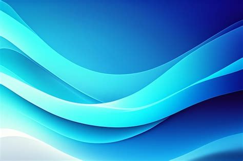 Premium Photo | Blue abstract gradient wave wallpaper