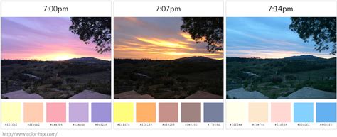 Sunset Color Palettes – DataRemixed