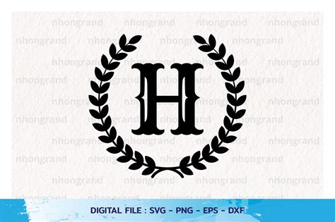 Split Letter SVG, Letter H SVG, Split Monogram SVG, Split, 58% OFF