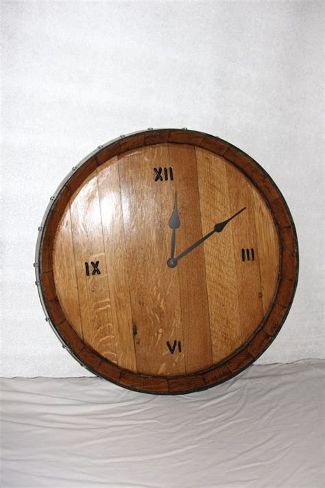 Wine Barrel Head Wall Clock by WineryWoods on Etsy