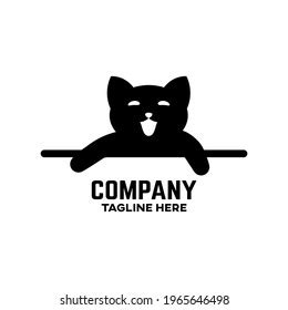 Black Cat Logo Vector Illustration Stock Vector (Royalty Free ...