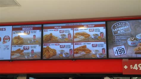 Carta de comida rápida Kfc, Ciudad de México, Carlos J. Meneses 72