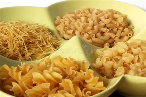 Dried Pasta In A Variety Of Shapes Stock Photo - Image of still ...