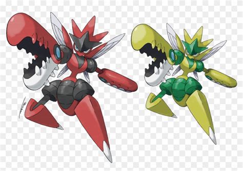 393kib, 1024x674, Scizor - Pokemon Shiny Mega Scizor, HD Png Download - 1024x674(#2460165) - PngFind