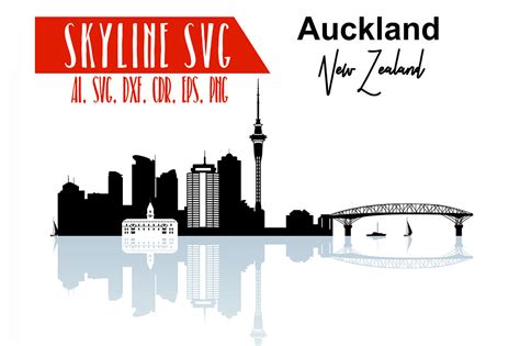 Auckland Vector Skyline, Auckland SVG, silhouette By Dreamer's Designs ...