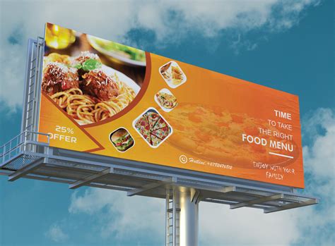 New Digital Billboard Design (Restaurant advertisement) by Hadiuzzaman Sagor on Dribbble