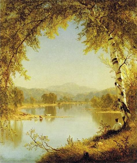 Sanford Robinson Gifford - été Idylle | Hudson river school paintings, Landscape paintings ...