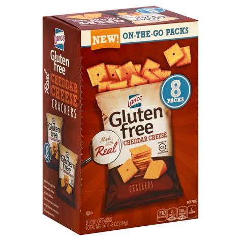 Lance Gluten Free Cheddar Cheese Crackers - Shop Crackers & Breadsticks at H-E-B