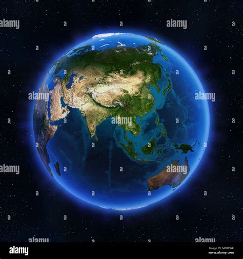 3d map asia hi-res stock photography and images - Alamy