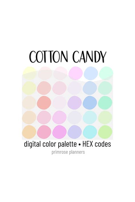 Cotton Candy Digital Color Palette Color Chart Goodnotes | ubicaciondepersonas.cdmx.gob.mx