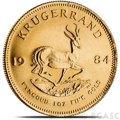 Buy 1 oz Gold Krugerrand - South African Bullion Coin Brilliant Uncirculated (Random Year ...