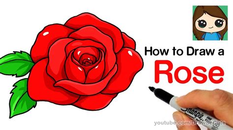 How to Draw a Rose step by step Easy