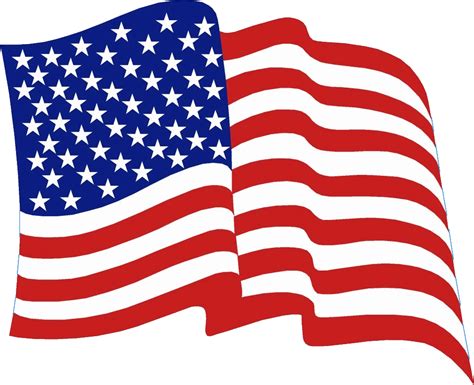 Us Flag Waving Clipart - Png Download - Full Size Clipart (#1646110) - PinClipart