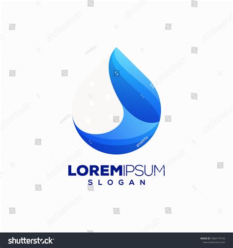 Water Colorful Logo Design Template Stock Vector (Royalty Free ...