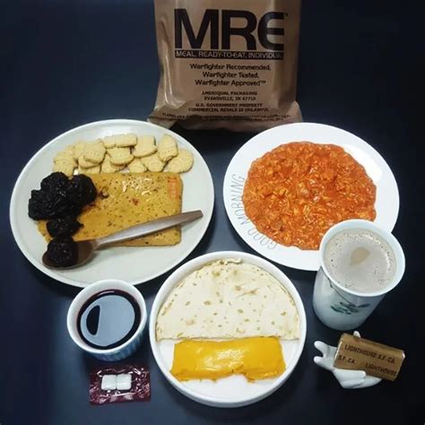 US Army MRE soldier field rations camping reserve food emergency airdrop food energy creative ...