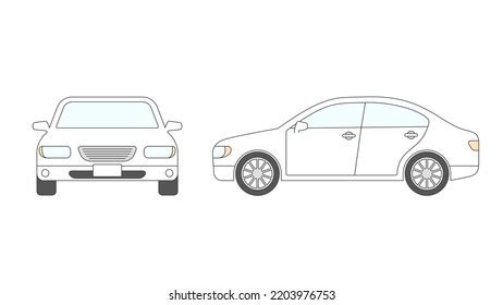 1,283 Simple Car Outline Side View Images, Stock Photos & Vectors | Shutterstock