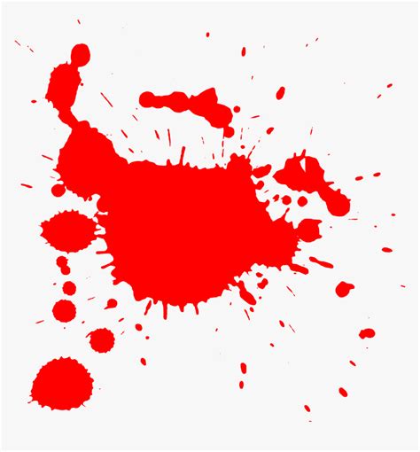 Transparent Background Red Paint Splatter, HD Png Download - kindpng