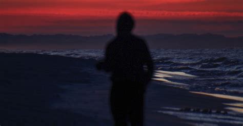 Silhouette of Man Running on the Beach · Free Stock Photo