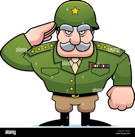 Sergeant Soldier Salute Cartoon