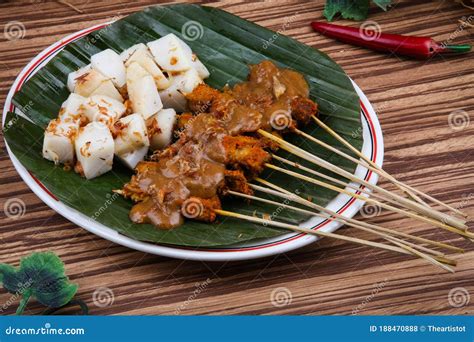 Sate Padang Padang Satay is Indonesian Traditional Food Stock Photo ...