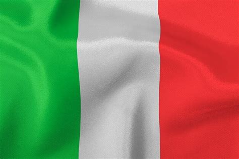 Premium AI Image | tricolor flag of the state of italy closeup