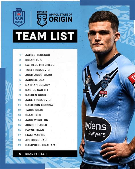 State of Origin 2021: NSW Blues team, new faces in Brad Fittler's squad | NRL.com