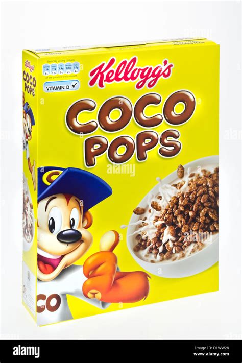 Box of Kellogg's Coco Pops Breakfast Cereal Stock Photo, Royalty Free Image: 52814224 - Alamy