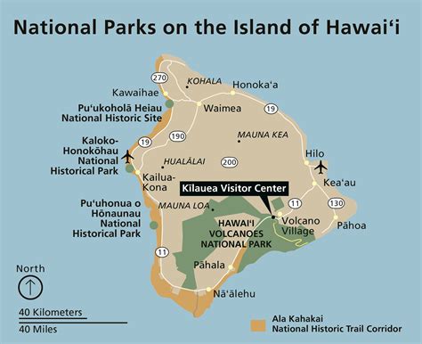 Map Of Hawaii Volcanoes National Park