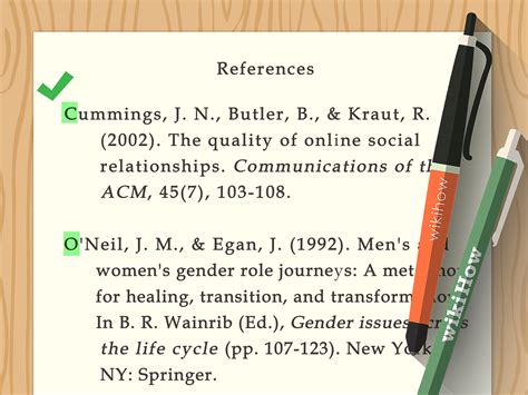 Apa Reference Page Book Example