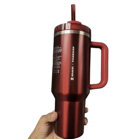 Starbucks + Stanley Holiday 2023 Collab (40 oz) Red Tumbler Mug 🔥 SAME DAY SHIP for Sale ...