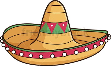 Mexican Sombrero Cartoon Vector Clipart - FriendlyStock