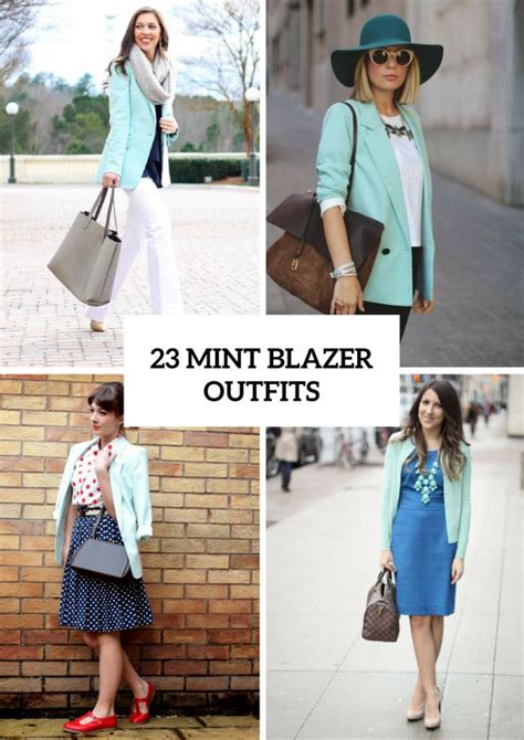 23 Adorable Outfits With Mint Blazers For Stylish Ladies - Styleoholic