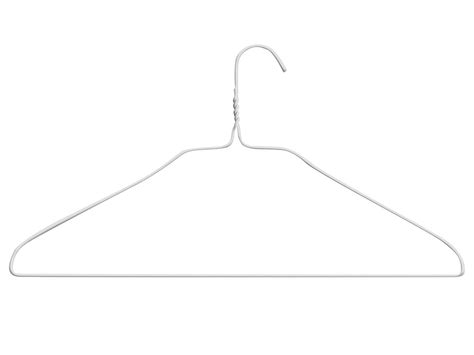 Wire Shirt Hangers - 18", White S-18065 - Uline