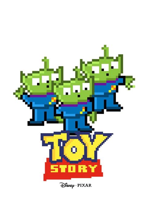 Toy Story Pixel on Behance Perler Bead Patterns, Beading Patterns, Hama Beads, Hama Disney ...