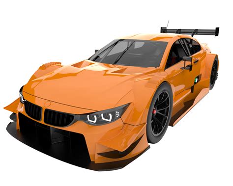 Race car isolated on transparent background. 3d rendering - illustration 19611260 PNG