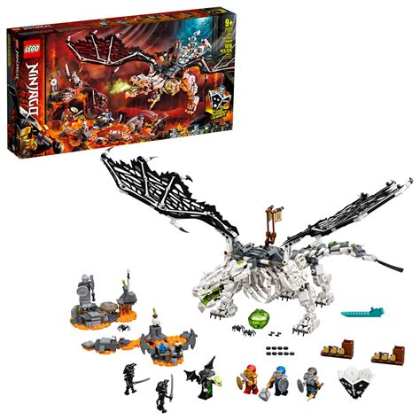 LEGO NINJAGO Skull Sorcerer’s Dragon 71721 NINJAGO Dragon Set Featuring Warrior Toy Figures ...