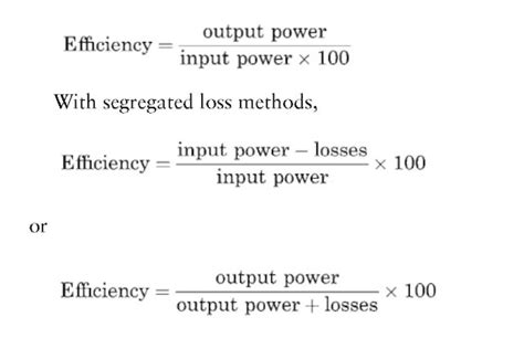 Electric Generator: Electric Generator Efficiency Formula