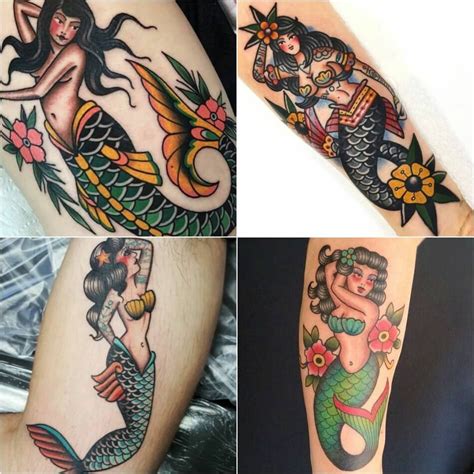 old school tattoos - sailor jerry mermaid tattoo - old school tattoo mermaid. Explore more ...