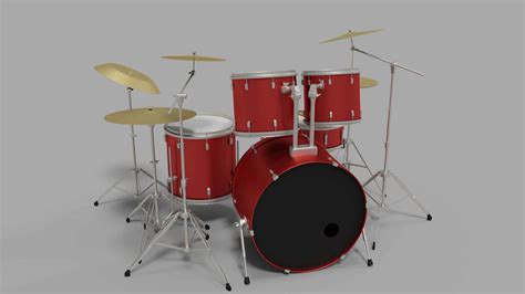 Drum Kit - 3D Model by KAD3D