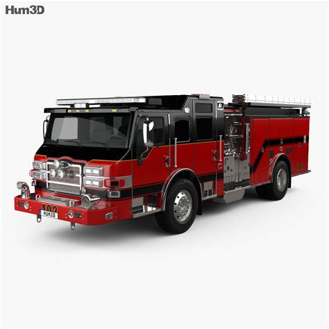 Pierce E402 Pumper Fire Truck 2018 3D model - Download Truck on 3DModels.org