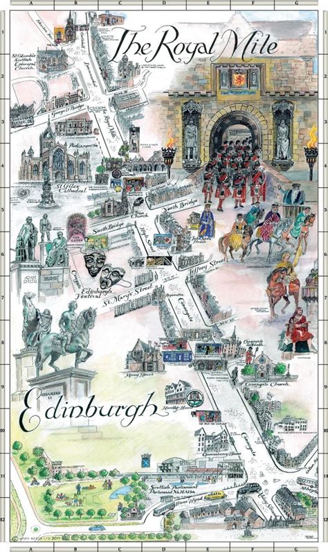 Edinburgh Royal Mile map | Edinburgh scotland travel, Royal mile ...