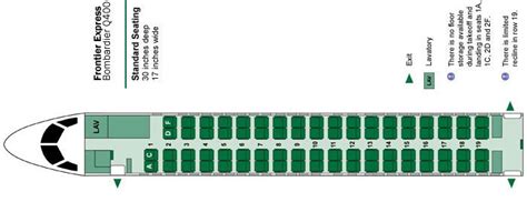 Bombardier Q400 Seat Map - Seating Chart | FlyRadius