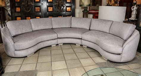 Beautiful Curved Sectional Sofa in Three Parts at 1stDibs | parts of the couch, sectional sofa ...