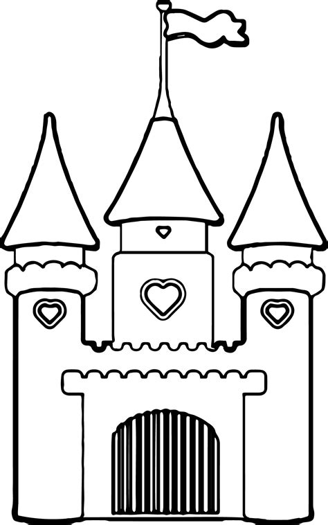 Simple Disney Castle Drawing | Free download on ClipArtMag