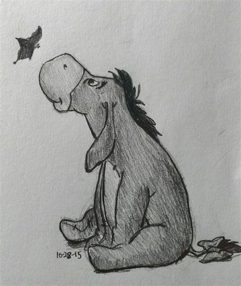 Day 28 of a Disney art challenge 2015 Eeyore - Bethany Skena #Eeyore #WinnieThePooh #Disney #S ...