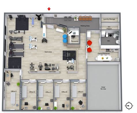 Gym Floor Plan With Offices