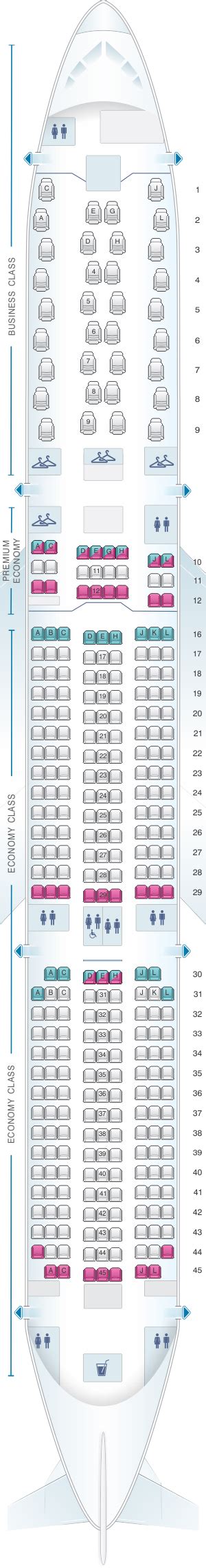 Sas A350 Seat Map