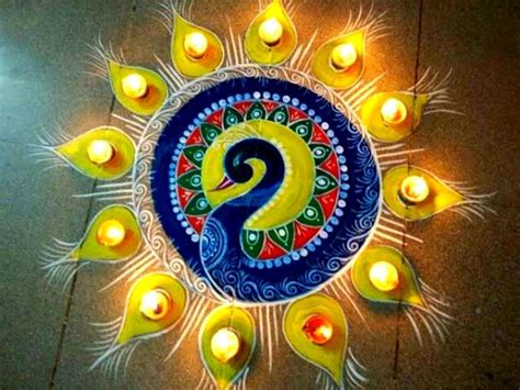 Diwali 2022 Rangoli Designs: 10 unique Rangoli designs made of rice flour - Times of India