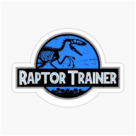 "Jurassic World Raptor Trainer" Sticker for Sale by Adho1982 | Redbubble