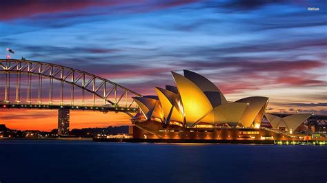 Sydney Opera House wallpaper | Sydney opera house, Australia tourist ...